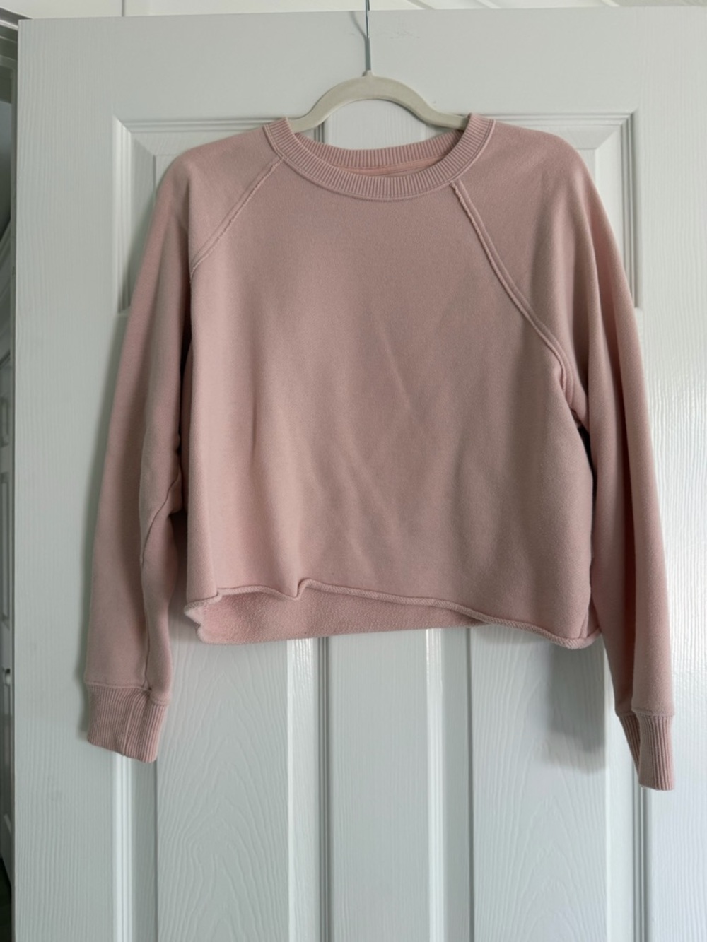 Aerie cropped blush pink lightweight sweatshirt